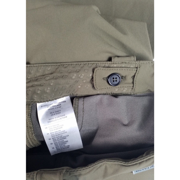Bontrager Women’s Green Capri Pants Adjustable Waist Pockets Size Small - Picture 8 of 10